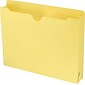 Smead® Reinforced Straight Cut Colored File Jackets, 2" Expansion, Letter, Yellow, 50/Bx (75571)