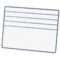 Chenille Kraft Dry-Erase Board, with Lines, White, 9 x 12
