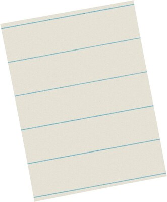 Pacon Newsprint Theme Paper, 8-1/2 x 11, Ruled, White, 500 Sheets/Pk