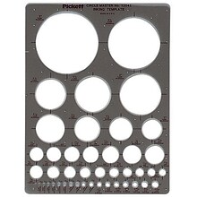 Riser Circle Master Template, 7x10x.030, 1/16 to 3D, GY