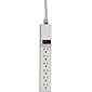 Compucessory 6 Outlet Power Strip, Gray (CCS55155)