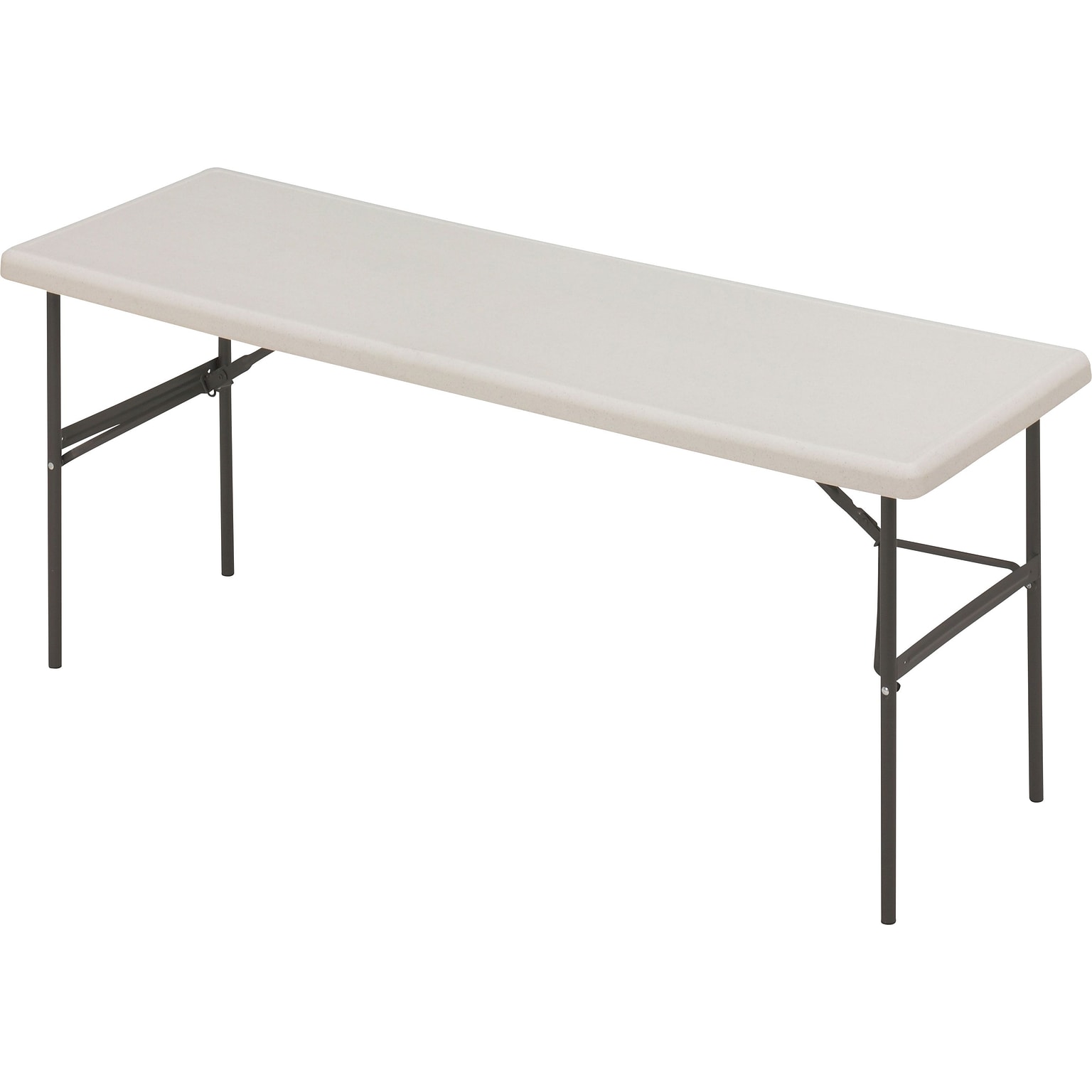 Iceberg® IndestrucTables TOO™ 1200 Series Folding Table, 72x24, Platinum