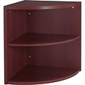 HON® 10500 Series Office Collection in Mahogany, 2-Shelf End Cap Bookcase
