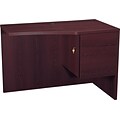 HON® 10500 Series Curved Right Return, Mahogany, 29 1/2H x 42W x 24D