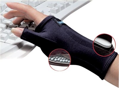 IMAK SmartGlove with Thumb Support, Small, Black (A20161)