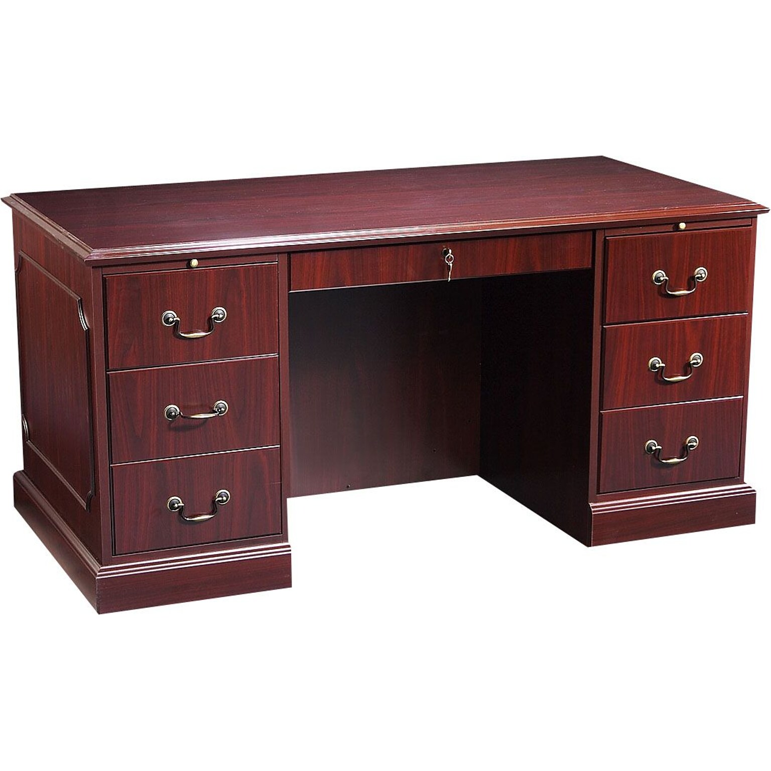 HON® 94000 Series Office Suite, Double Pedestal Desk, 60W