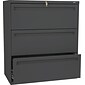Hon® 700 Series 3-Drawer 40 7/8"H x 36"W Lateral File Cabinet, Charcoal, Legal (783LS)