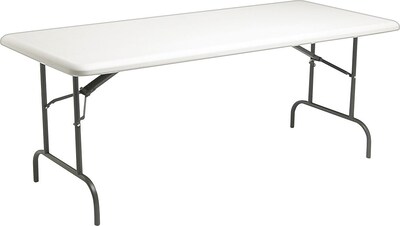 Iceberg® IndestrucTables TOO™ 1200 Series Folding Table, 96x30, Platinum