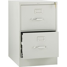 HON® 510 Series Legal Width Vertical File Cabinets, 2-Drawer, Putty, 25D