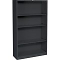 HON Brigade Steel Bookcase, 4 Shelves, 34-1/2W, Black Finish NEXT2018 NEXT2Day