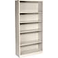 HON Brigade Steel Bookcase, 5 Shelves, 34-1/2"W, Putty Finish NEXT2018 NEXTExpress