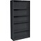 HON Brigade Steel Bookcase, 5 Shelves, 34-1/2W, Black Finish NEXT2018 NEXT2Day