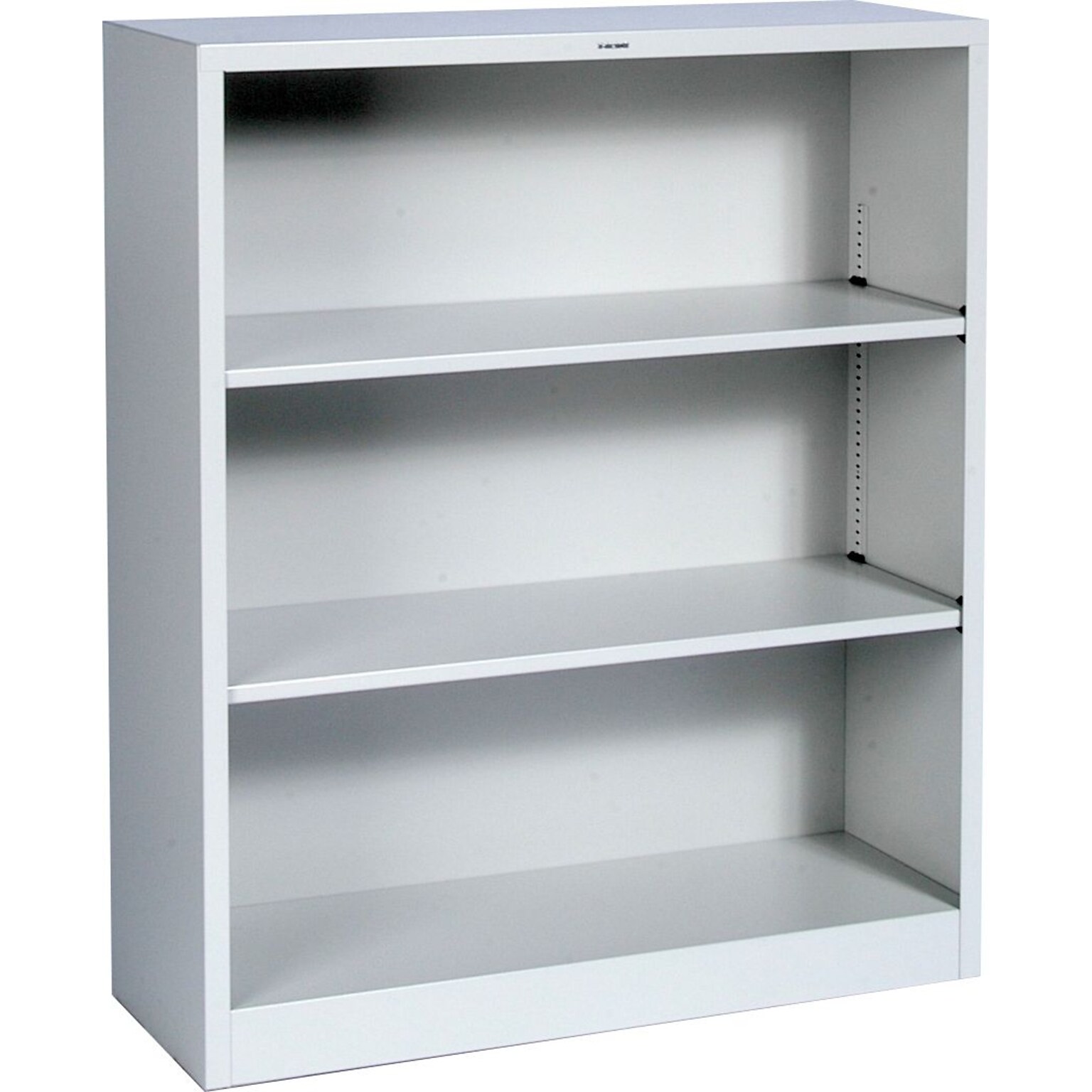 HON Brigade™ 41 3-Shelf Bookcase with Adjustable Shelves, Gray, Metal (S42ABCQ)