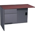 Global® Adaptabilities™ Office Collection in Cherry/Storm Grey Finish; Left Return