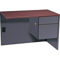 Global® Adaptabilities™ Office Collection in Cherry/Storm Grey Finish; Right Return