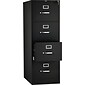 HON 510 Series 4-Drawer Vertical File Cabinet, Locking, Legal, Black, 25" (H514CPP)