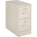 HON® 320 Series Vertical File, 2-Drawer, Letter, Putty
