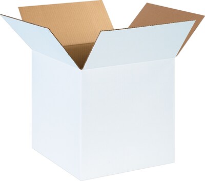 14 x 14 x 14 Shipping Boxes, White, 25/Bundle (141414W)