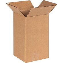 6 x 6 x 10 Shipping Boxes, 32 ECT, Brown, 25/Bundle (6610)