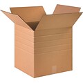 16H(D) Single-Wall Multi-Depth Corrugated Boxes; Brown, 10 Boxes/Bundle