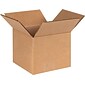 6" x 6" x 5" Shipping Boxes, 32 ECT, Brown, 25/Bundle (665)