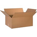 24Lx16Wx10H(D) Single-Wall Corrugated Boxes; Brown, 15 Boxes/Bundle