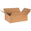 30Lx20Wx10H(D) Single-Wall Corrugated Boxes; Brown, 15 Boxes/Bundle