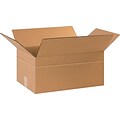 17.25 x 11.25 x 8 Multi-Depth Shipping Boxes, Brown, 25/ Bundle (MD17118)