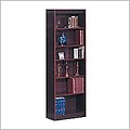 Safco® Veneer Bookcases, 6-Shelf, 24W, Mahogany