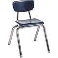 Virco® 16 Stack Chair for Grades 2-4, Navy