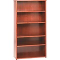 Basyx™ Hardwood Veneer Furniture Collection in Bourbon Cherry; 5-Shelf Bookcase