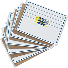 Creativity Street® Dry Erase Student Boards, Blue/White, 9 X 12, 10/Set (9882-10)