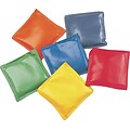 Vinyl-Covered Bean Bag Set, 4 Bags, Assorted Colors, 6 Bags per Set (CSIMBB4SET)