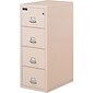 FireKing 2 Hour Rated 4-Drawer Vertical File Cabinet, Locking, Legal, Parchment, 32.06" (4-2157-2PA)