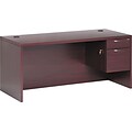 HON® 11500 Series Valido™ Office Collection in Mahogany, Single Right Pedestal Desk, 66Wx30D