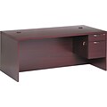 HON® 11500 Series Valido™ Office Collection in Mahogany, Single Right Pedestal Desk, 72Wx36D