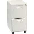 HON® 1600 Series File Pedestals, 2-Drawer Pedestal File, 28Hx15Wx22D, Putty