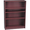 HON® Radius-Edge Laminate Bookcases, 48-3/4H, 4 Shelves, Mahogany