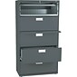 HON® Brigade 600 Series Lateral File Cabinet, A4/Legal/Letter, 5-Drawer, Charcoal, 19 1/4"D (685LS)