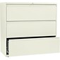 Hon® Brigade® 800 Series 3-Drawer Lateral File Cabinet, Putty, Legal (893LL)