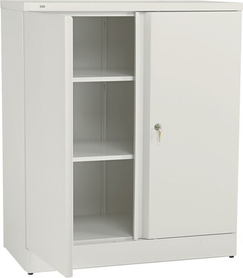 basyx™ by HON® Easy-to-Assemble 42 High, 3- Shelf Storage Cabinet, Putty