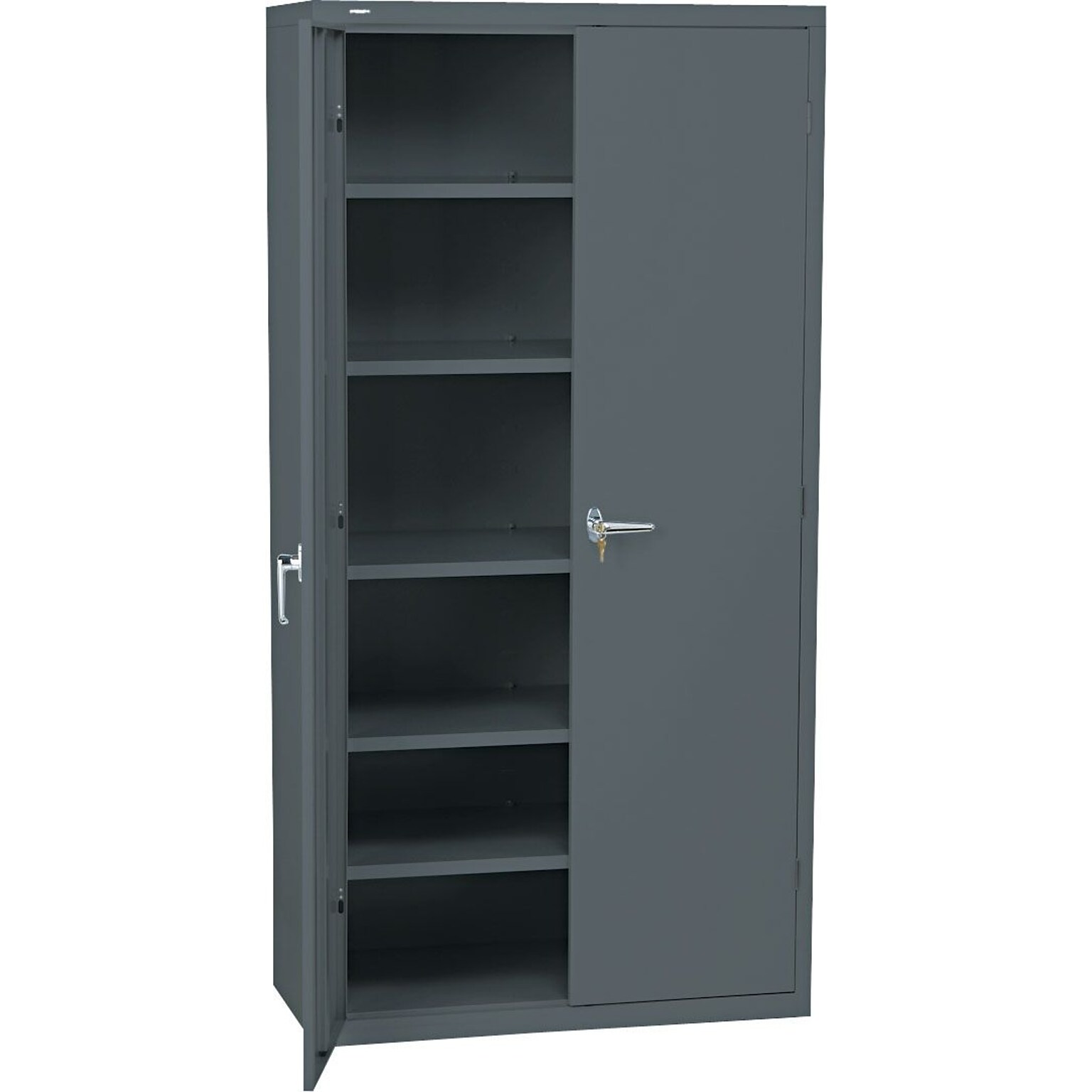 HON® Brigade 5-Shelf Storage Cabinet, Charcoal, 72H x 36W x 18 1/8D