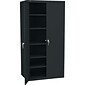 HON Brigade Storage Cabinet, 5 Adjustable Shelves, 24-1/8"D x 72"H, Black Finish NEXT2018 NEXT2Day