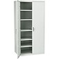 HON® Brigade 5-Shelf Storage Cabinet, Light Gray, 72"H x 36"W x 24 1/8"D