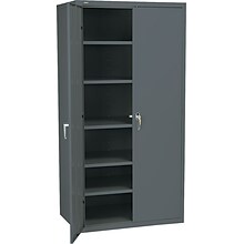 HON® Brigade 5-Shelf Storage Cabinet, Charcoal, 72H x 36W x 24 1/8D