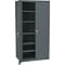 HON® Brigade 5-Shelf Storage Cabinet, Charcoal, 72H x 36W x 24 1/8D