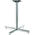 HON® Single-Column Table Base for Hospitality Tables, Fits 30 and 36 Tabletops, Chrome, 26H