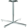 HON Hospitality Table Base for 42 Square and Round Tops, X-Style, Chrome Finish (HON-XSP36CHR)
