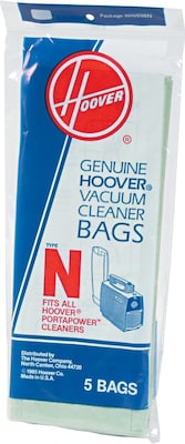 Hoover® Commercial PortaPower™ Disposable Vacuum Bags, 5/Pack
