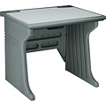 Iceberg® Aspira Modular Furniture Collection in Charcoal; Workstation Table, 34